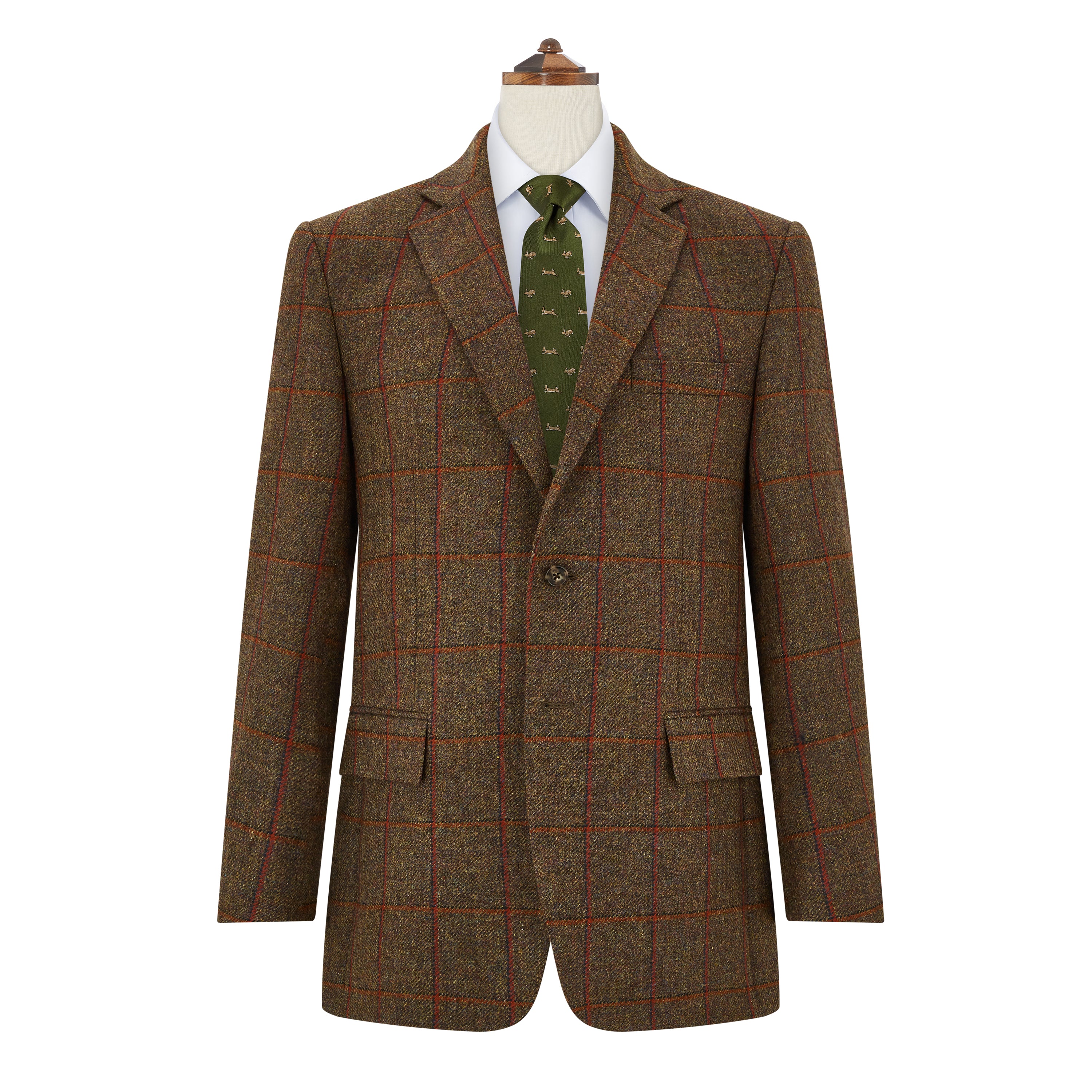 Windowpane tweed jacket sales