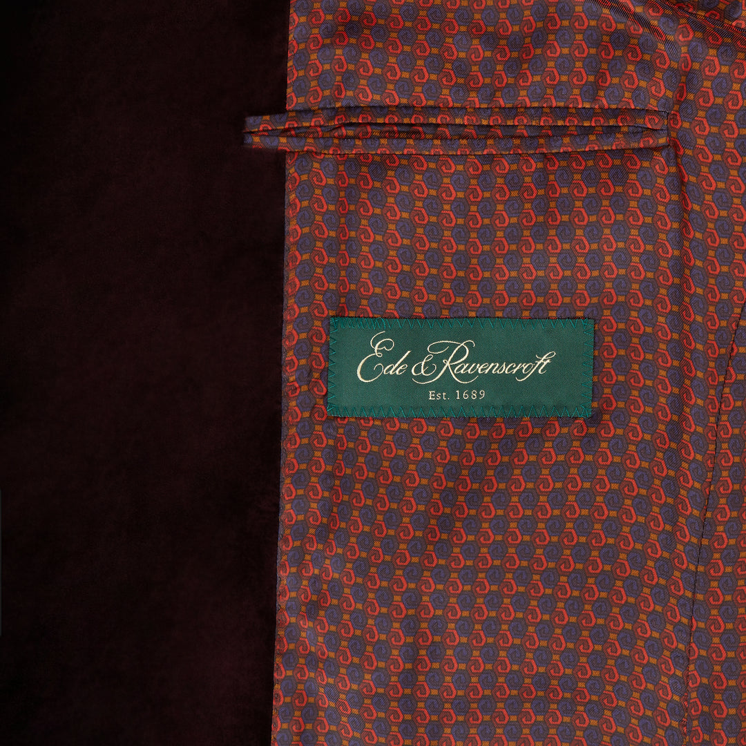 Darley Aubergine Nehru Velvet Jacket