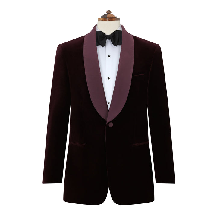 Devere Aubergine Velvet Jacket