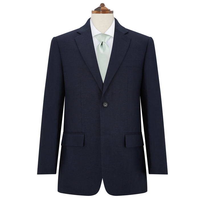 William Navy Linen Jacket