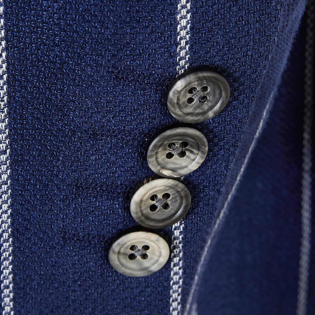 Faulkner Navy Chalkstripe Jacket