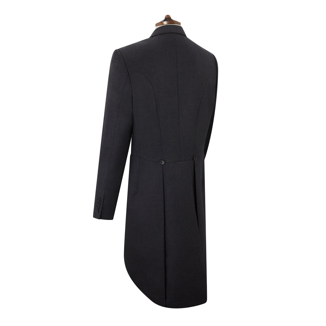 Charcoal Wool Cashmere Morning Coat