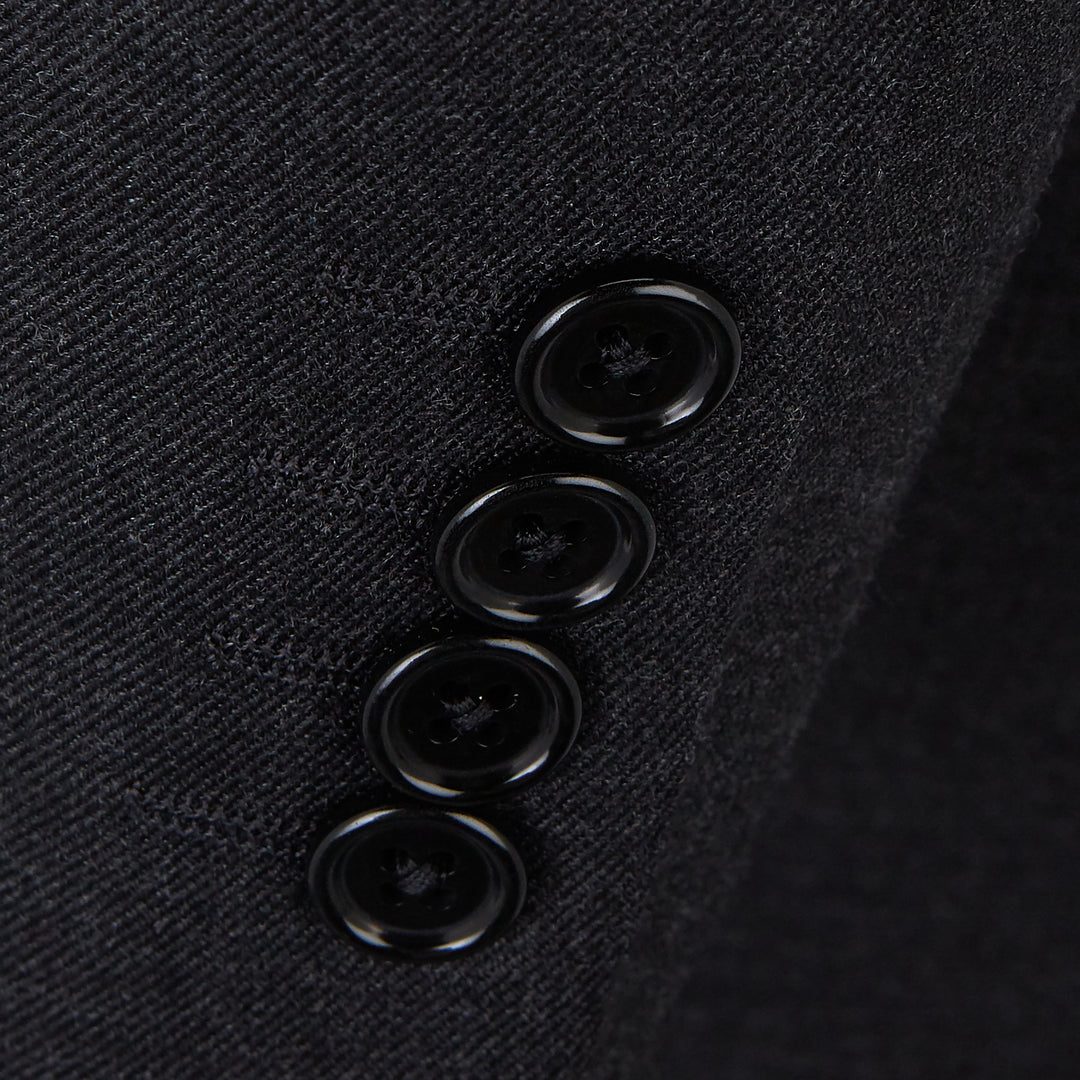 Charcoal Wool Cashmere Morning Coat