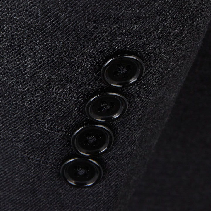 Charcoal Wool Cashmere Morning Coat
