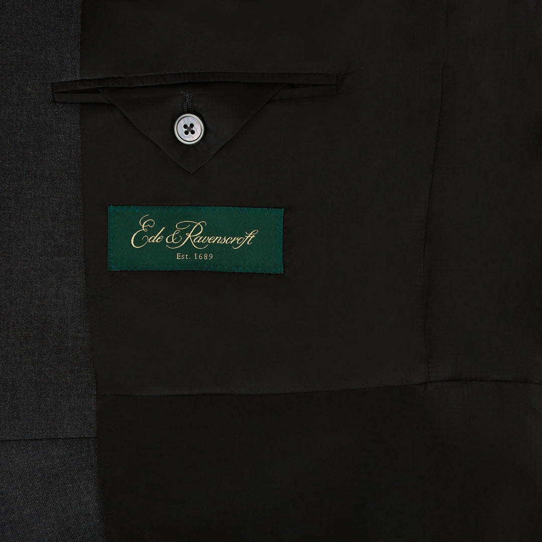 Charcoal Wool Cashmere Morning Coat