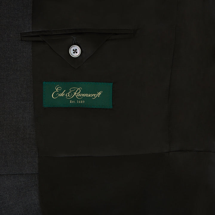 Charcoal Wool Cashmere Morning Coat