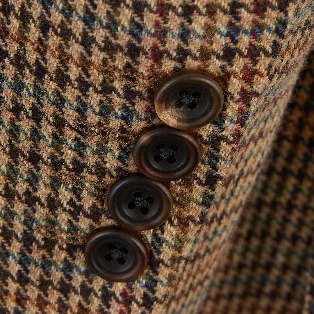 William Brown Houndstooth Check Tweed Jacket