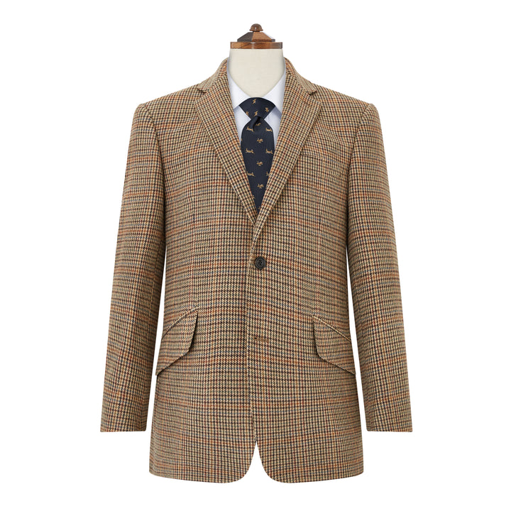 William Brown Houndstooth Check Tweed Jacket