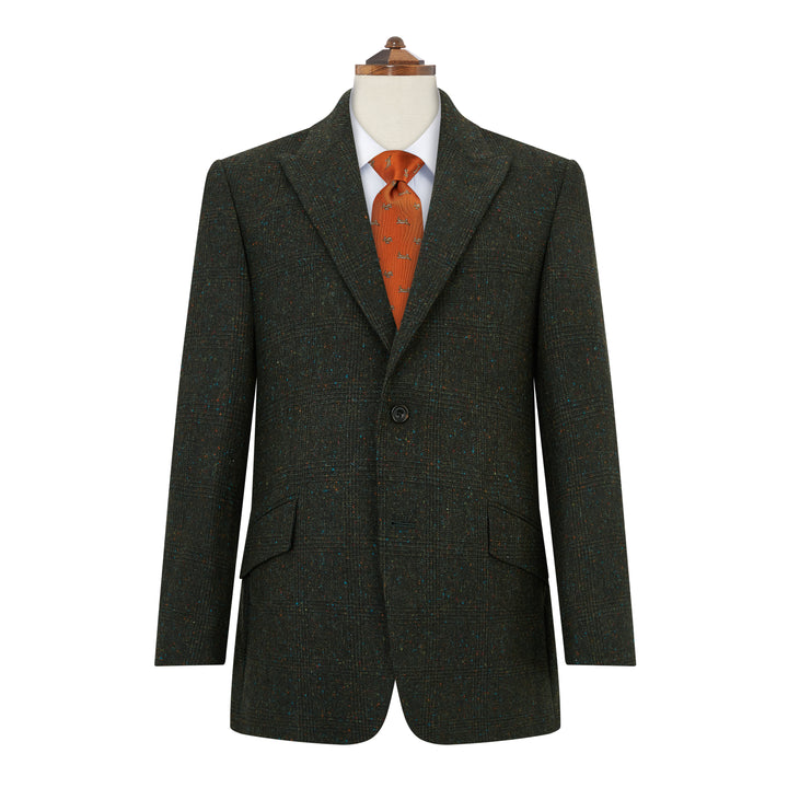 Faulkner Green Donegal Check Tweed Jacket