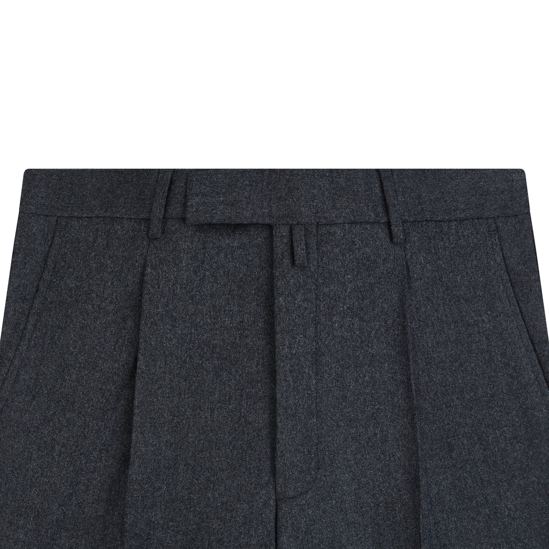 Tyler Charcoal Flannel Trousers