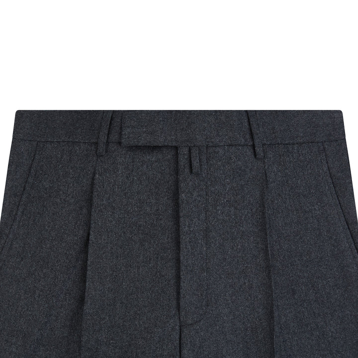 Tyler Charcoal Flannel Trousers