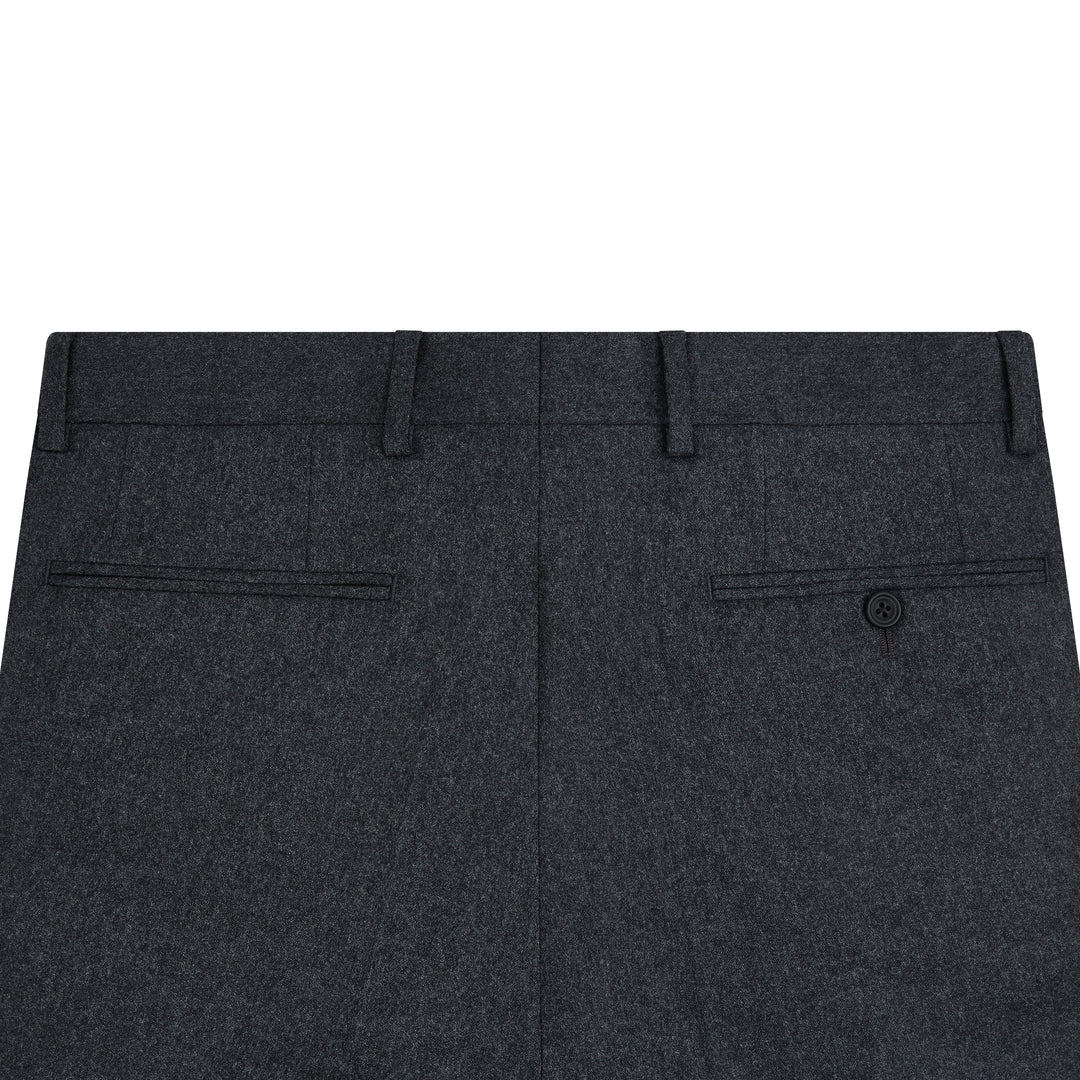 Tyler Charcoal Flannel Trousers