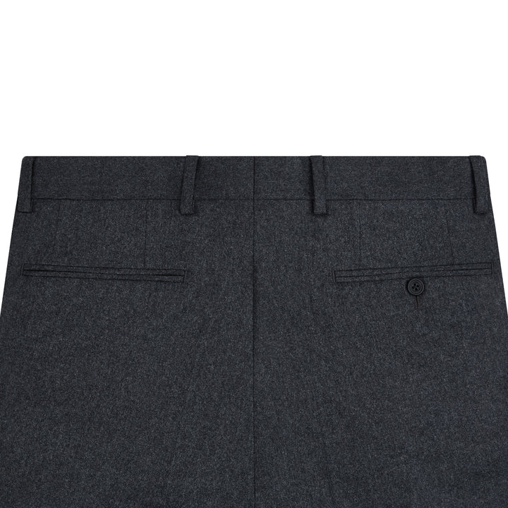 Tyler Charcoal Flannel Trousers