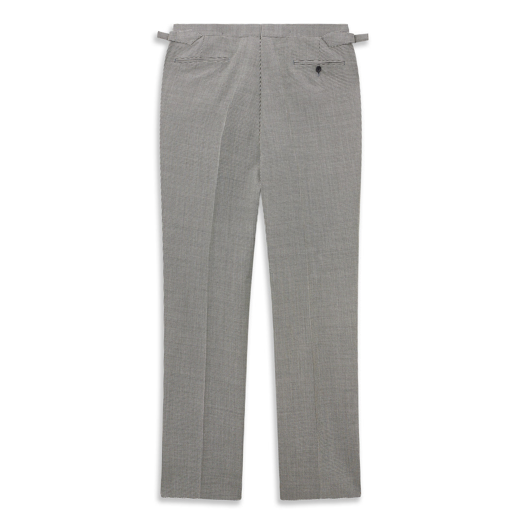 Barney Black and White Houndstooth Trouser