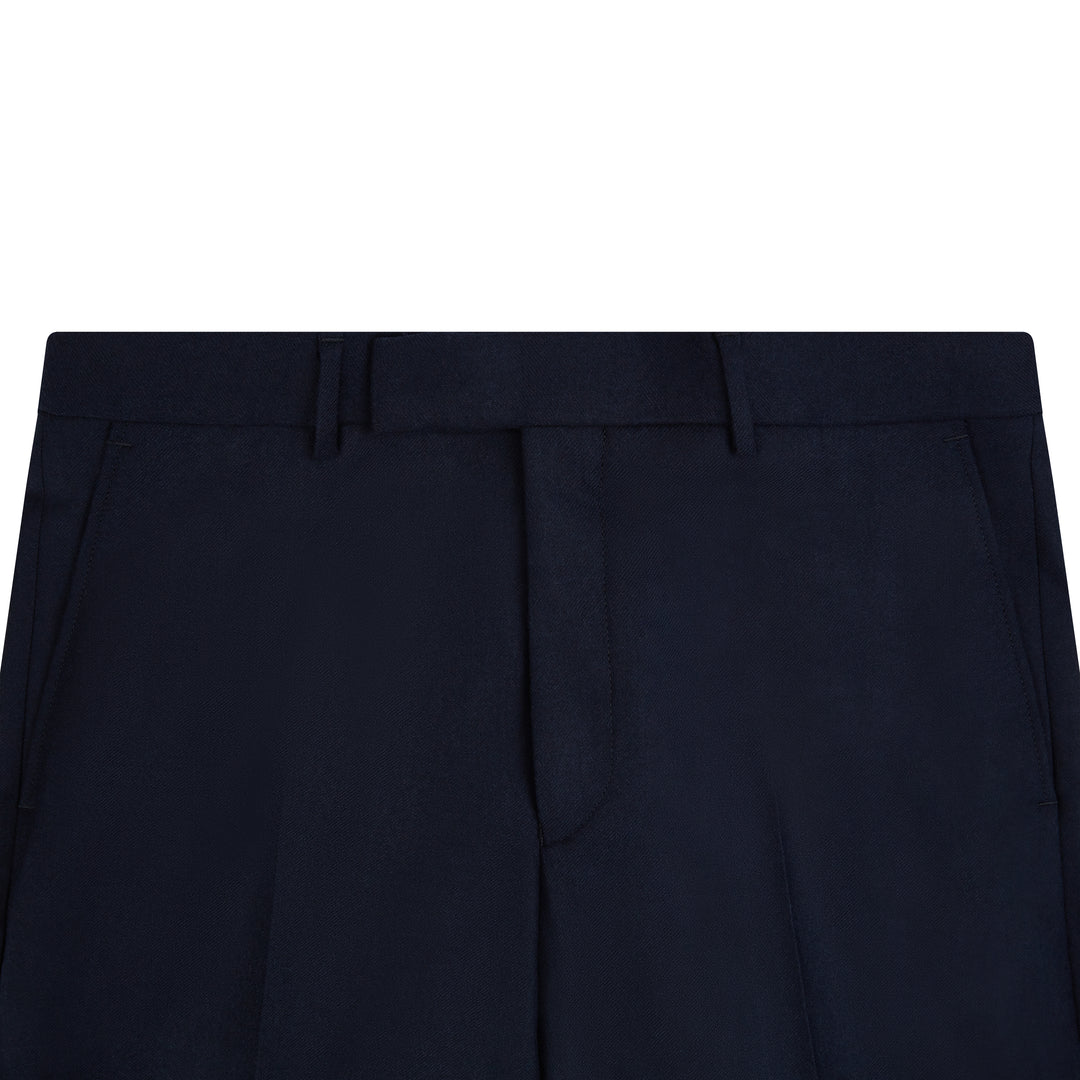 Barney Navy Flannel Trousers