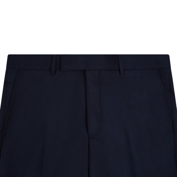 Barney Navy Flannel Trousers