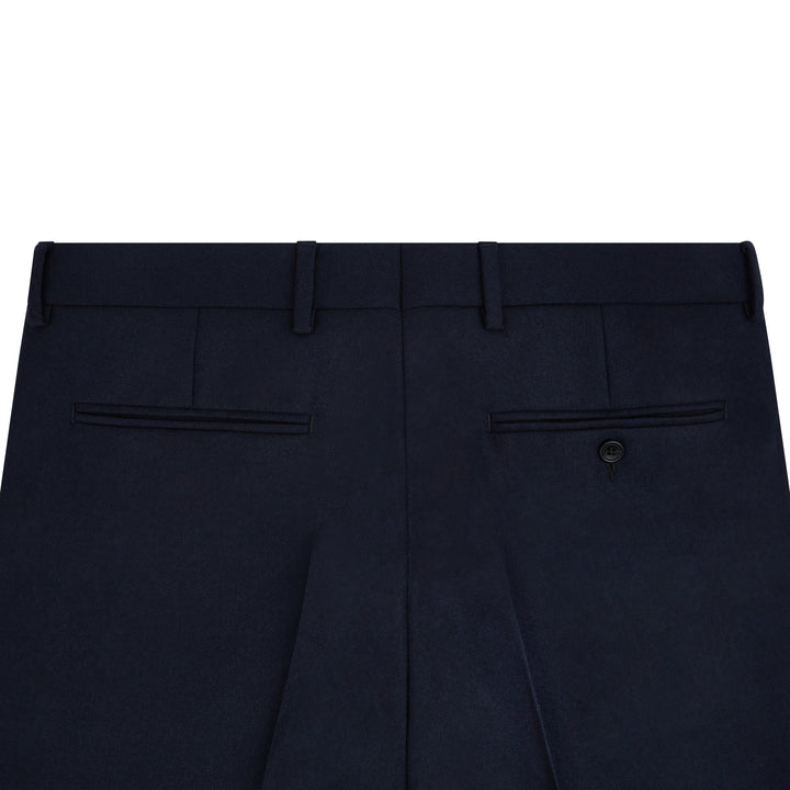 Barney Navy Flannel Trousers