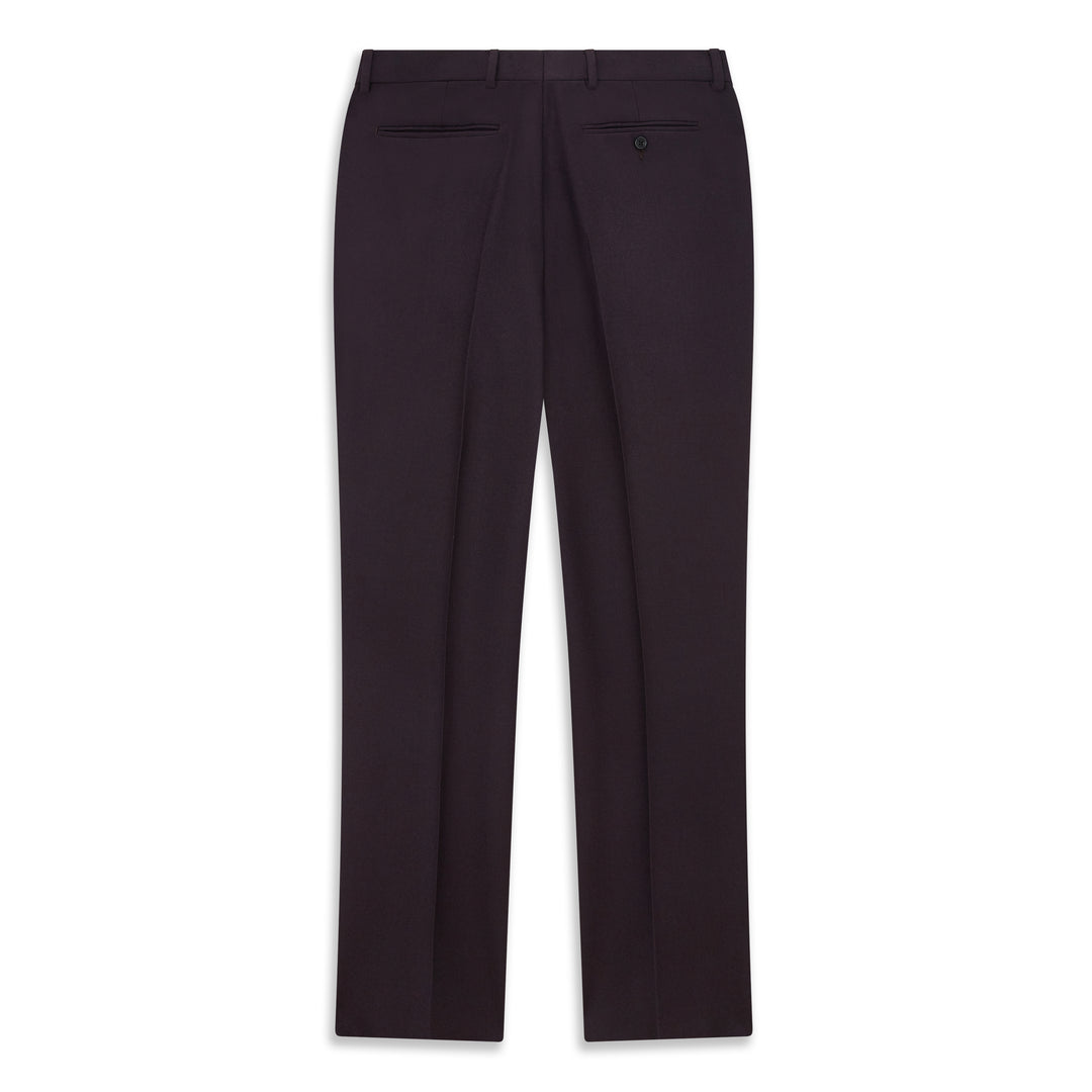 Tyler Aubergine Flannel Trousers