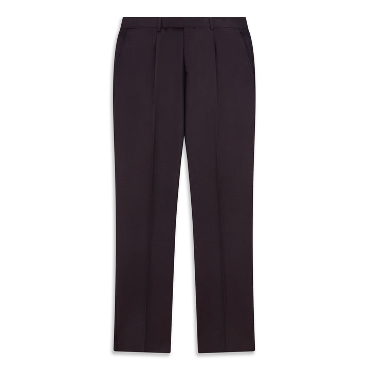 Tyler Aubergine Flannel Trousers