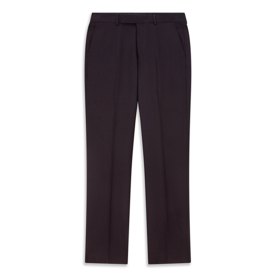 Barney Aubergine Flannel Trousers