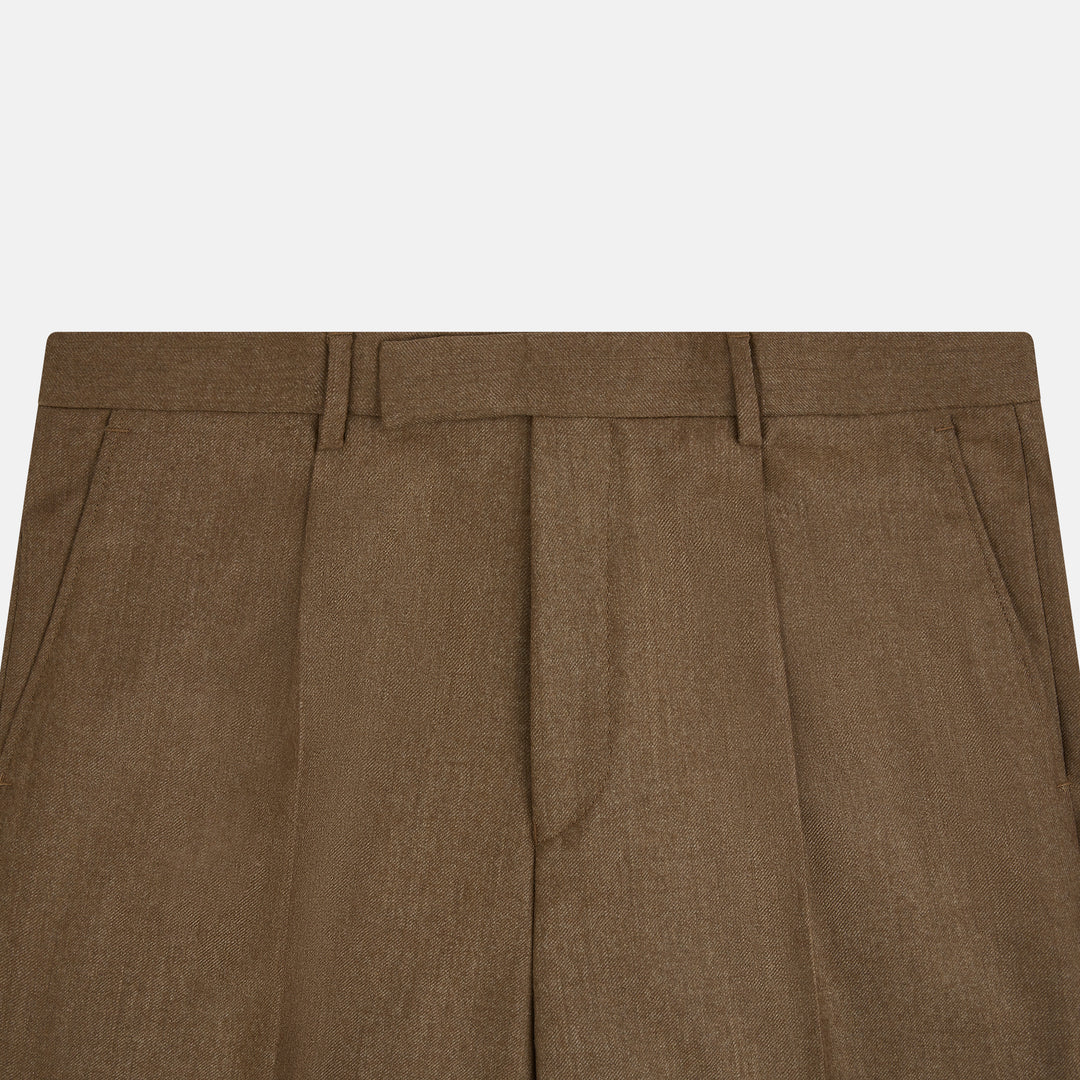 Tyler Camel Flannel Trousers