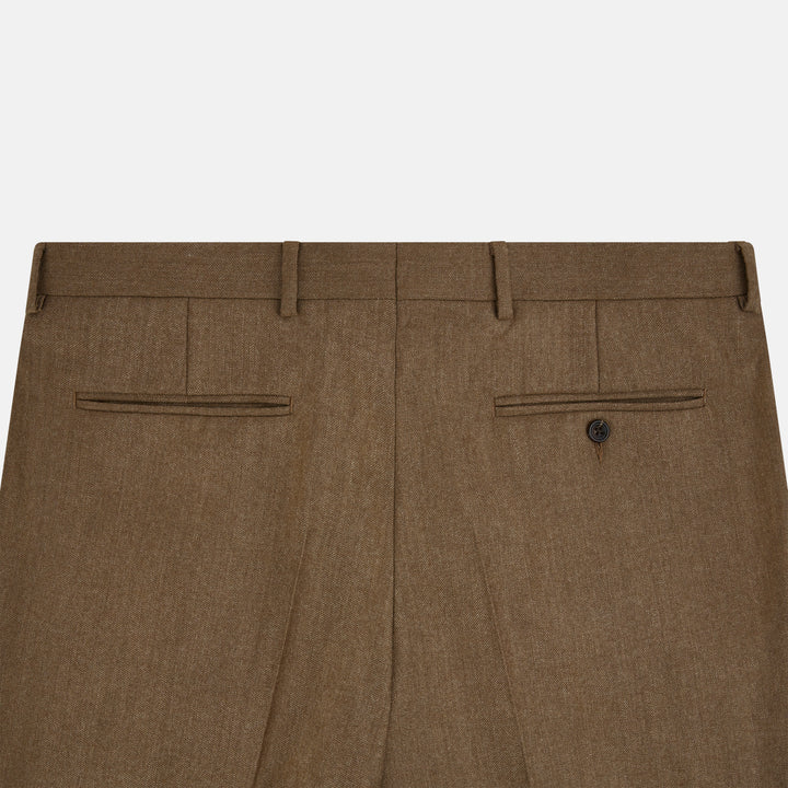 Tyler Camel Flannel Trousers