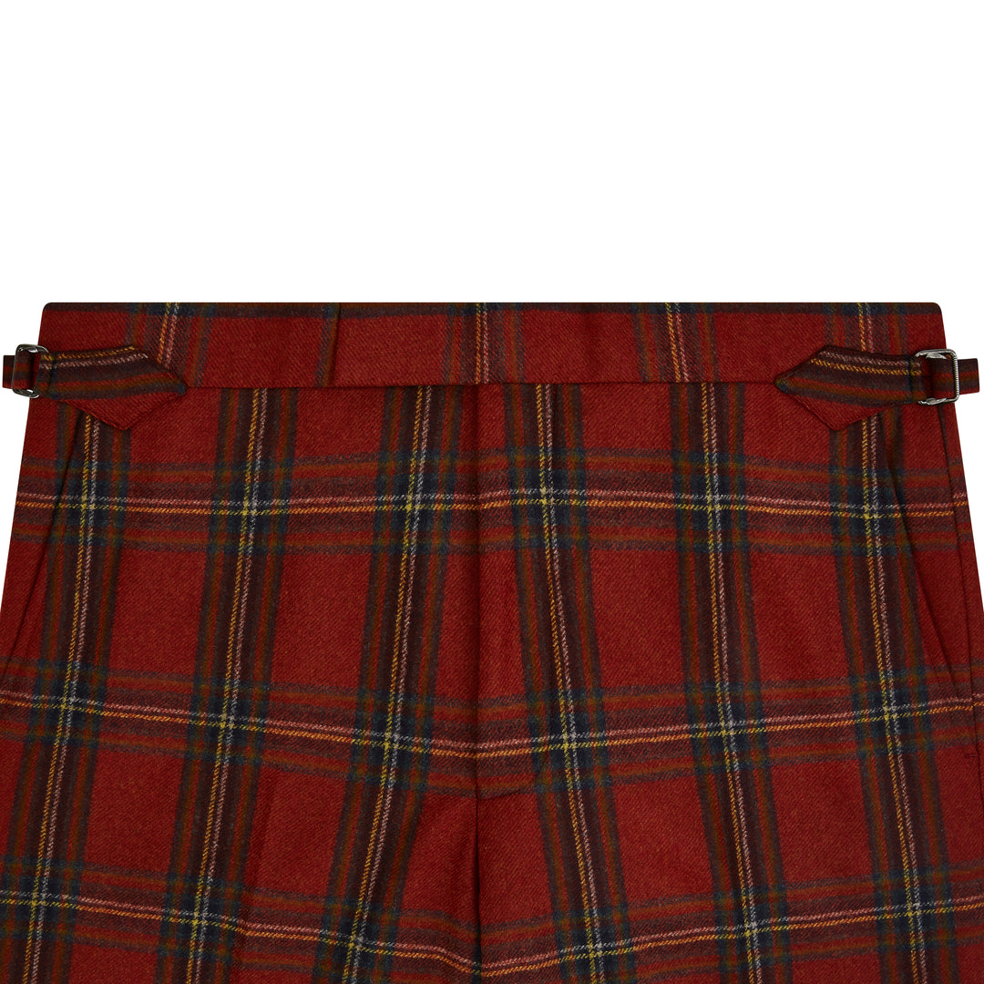 Barney Red Tartan Check Trousers