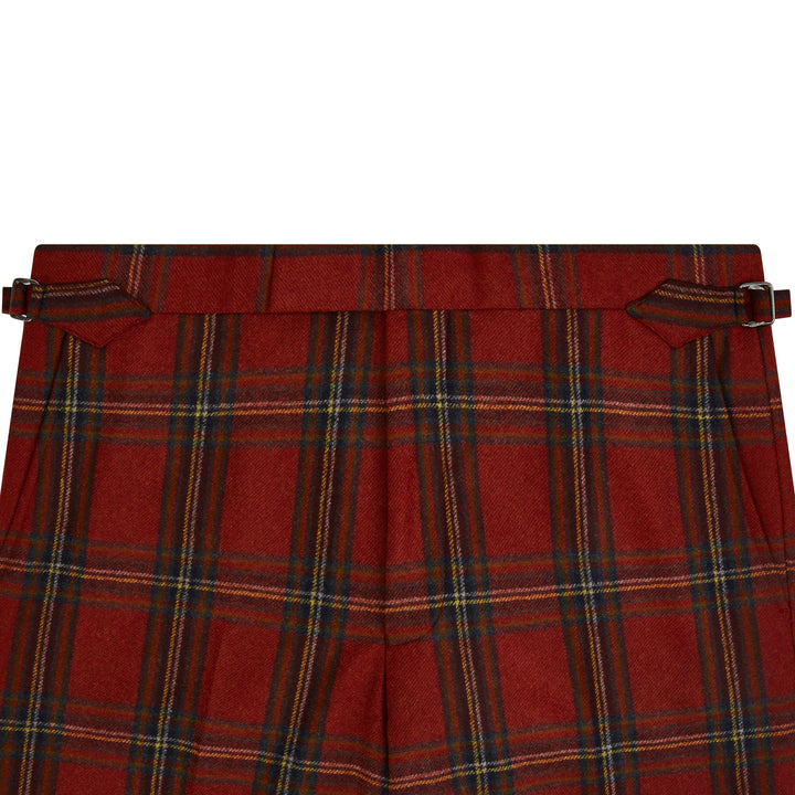 Barney Red Tartan Check Trousers