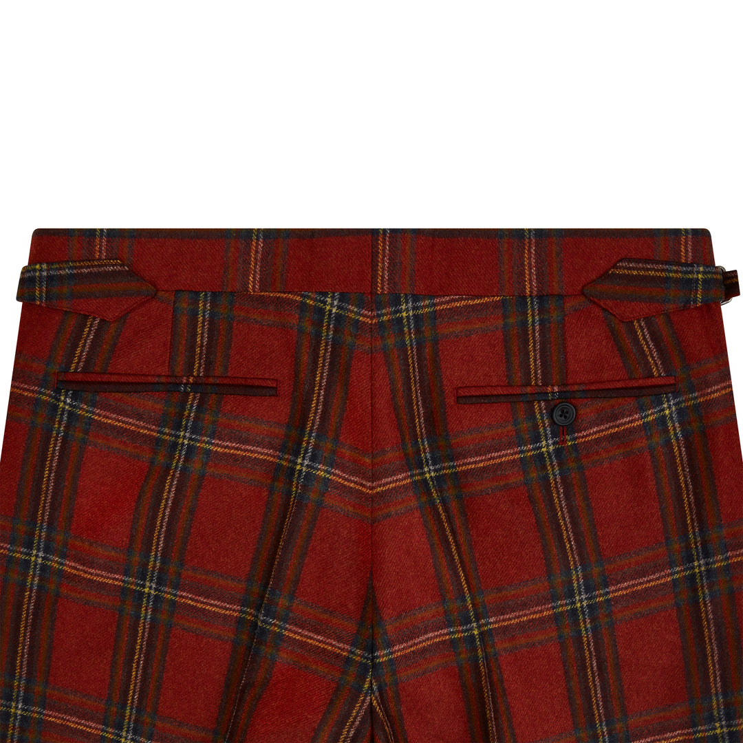 Barney Red Tartan Check Trousers