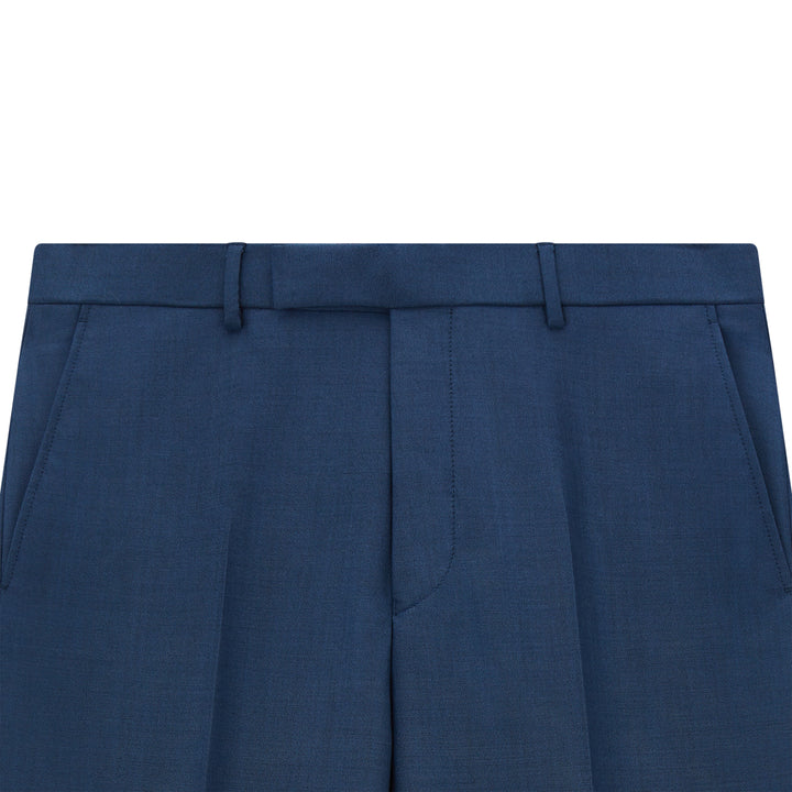 Barney Navy Wool Mohair Trouser
