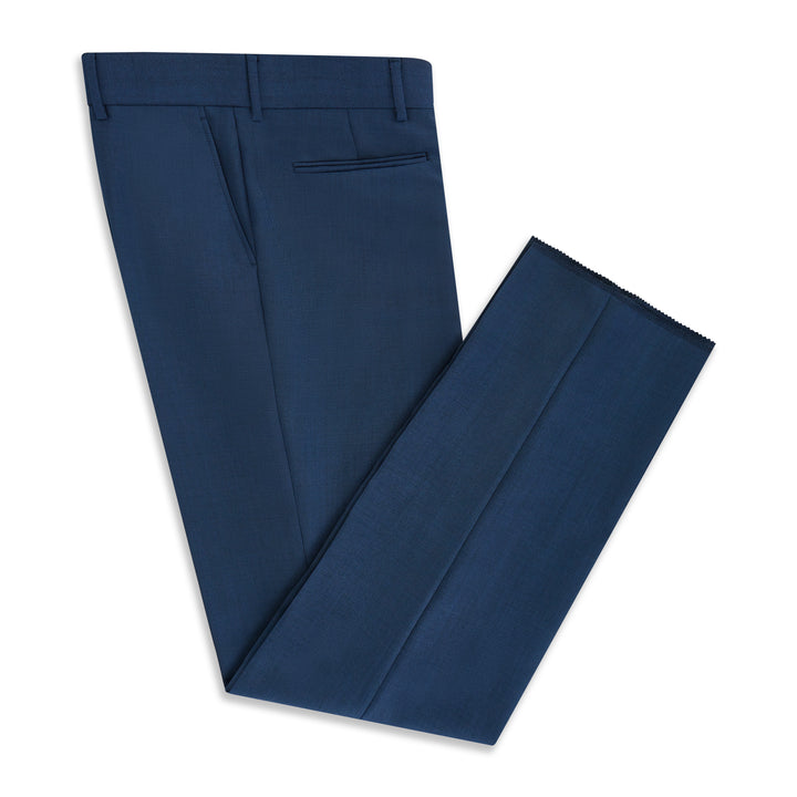 Barney Navy Wool Mohair Trouser