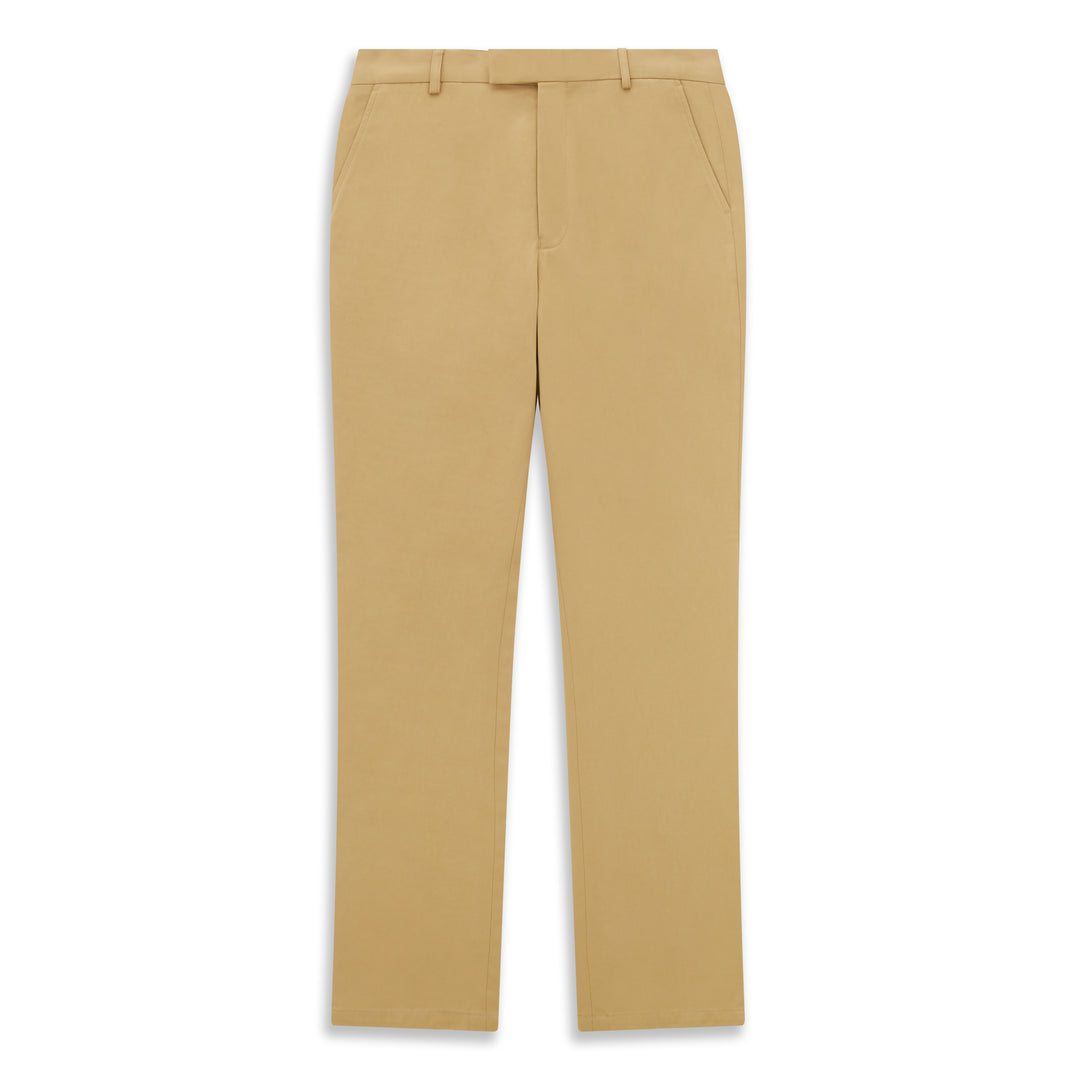 Thomas Beige Cotton Twill Trouser