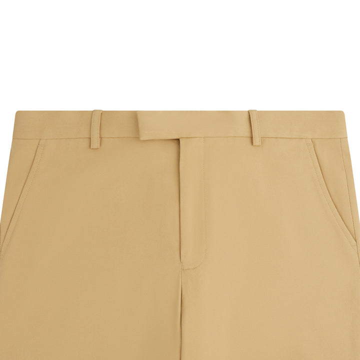 Thomas Beige Cotton Twill Trouser