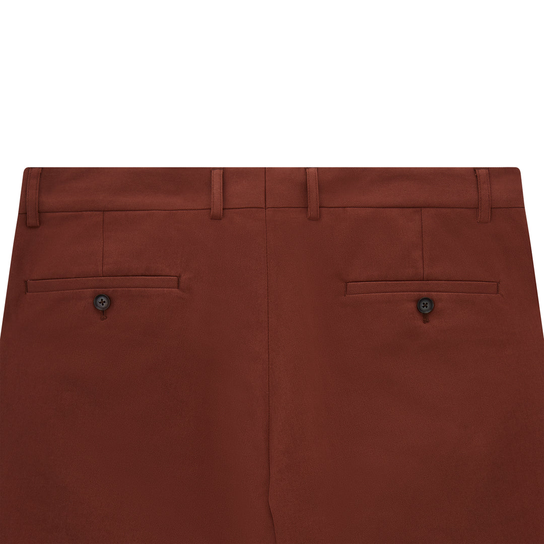 Thomas Brick Cotton Twill Trouser