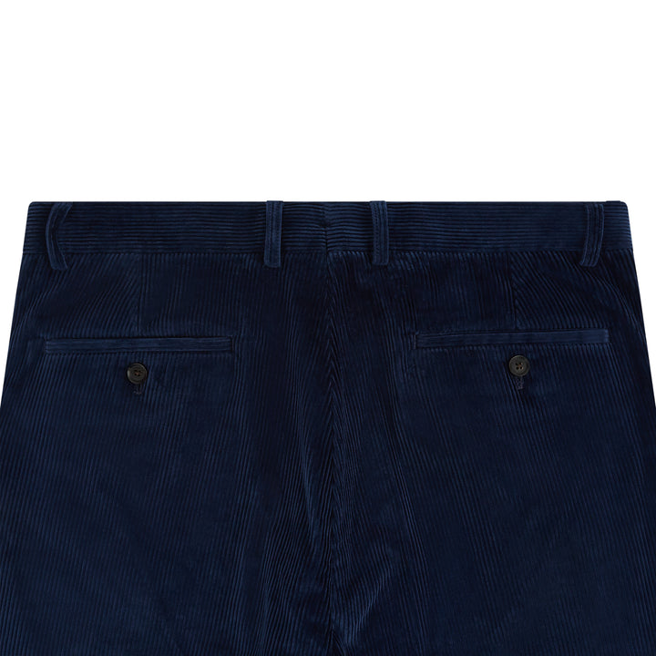 Thomas Navy Cotton Corduroy Trouser