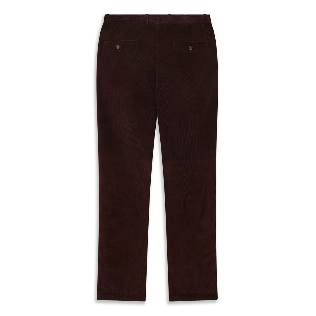 Thomas Aubergine Corduroy Trouser
