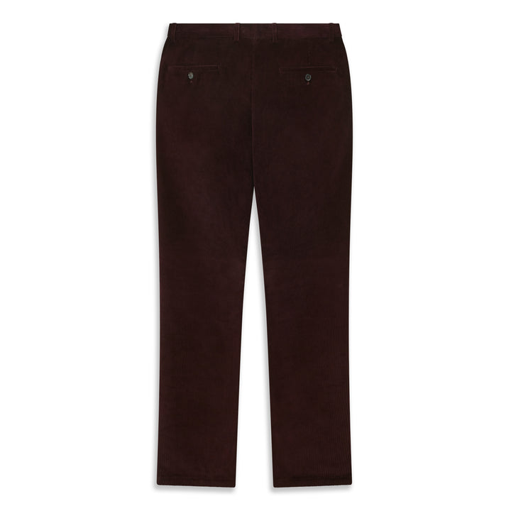 Thomas Aubergine Corduroy Trouser
