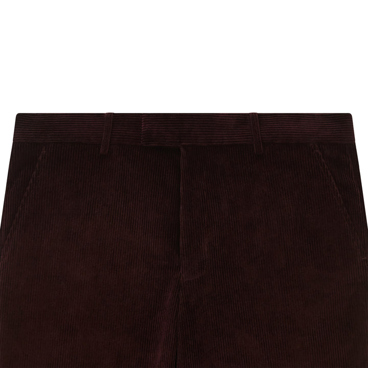 Thomas Aubergine Corduroy Trouser