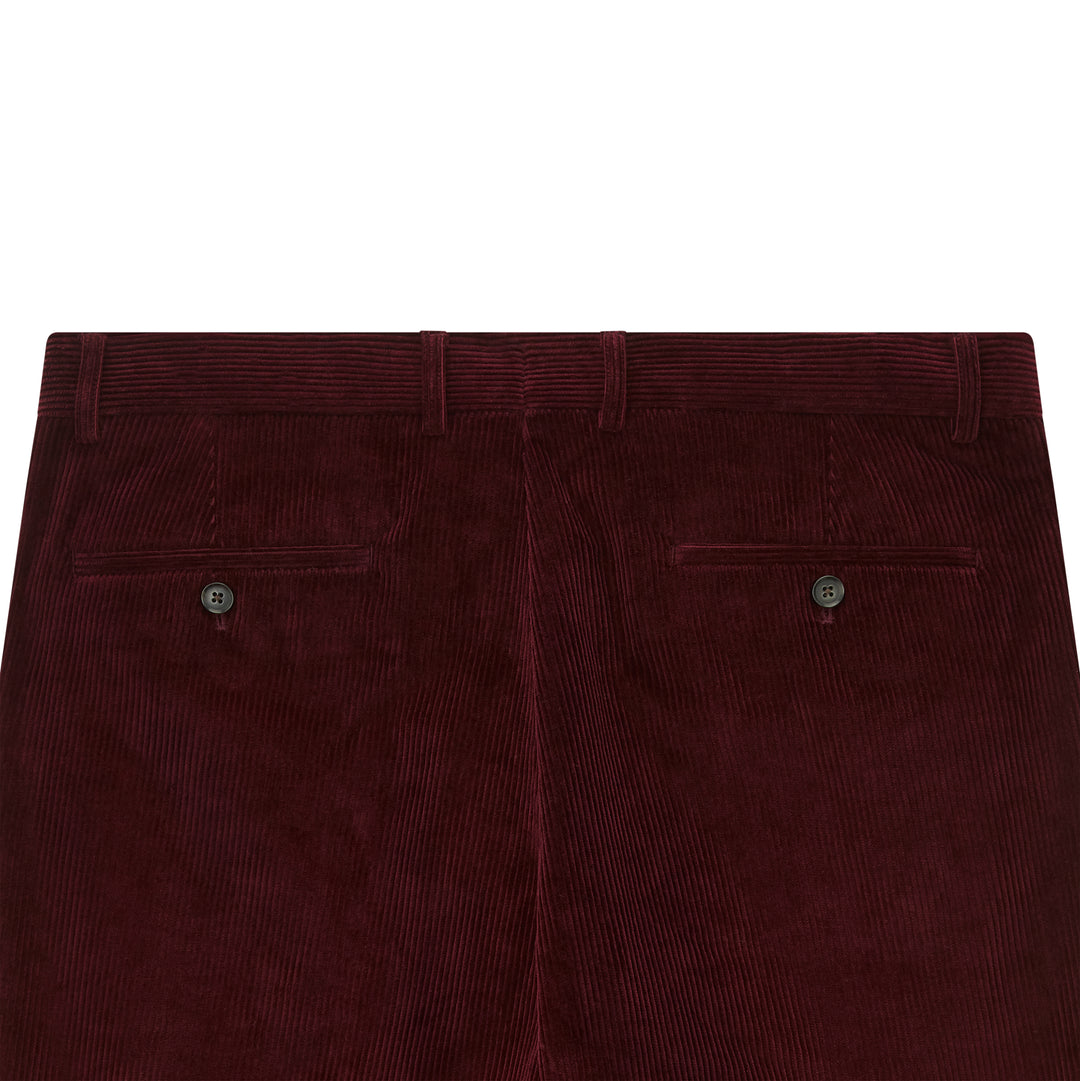 Thomas Burgundy Corduroy Trouser