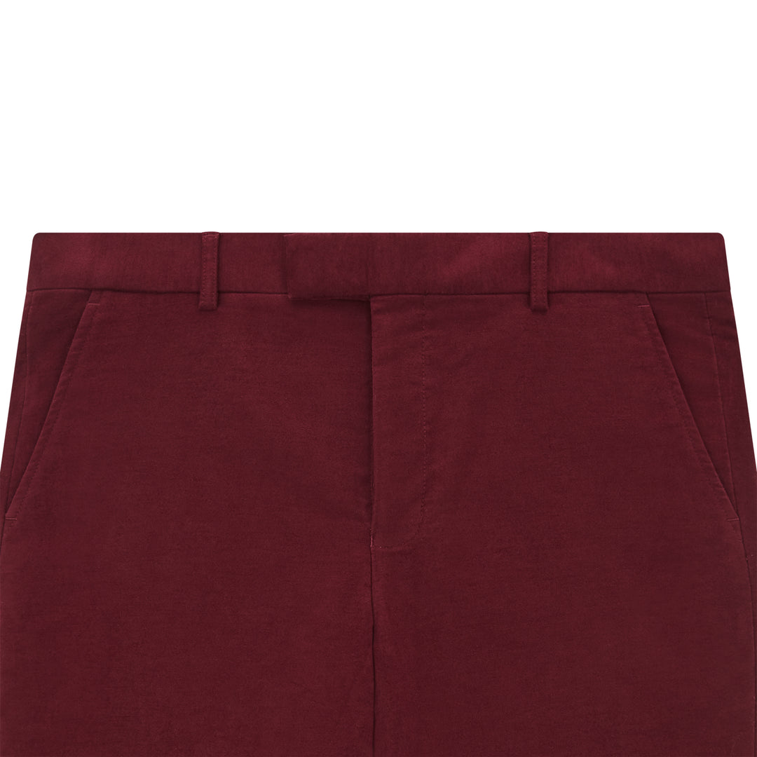 Thomas Burgundy Moleskin Trouser