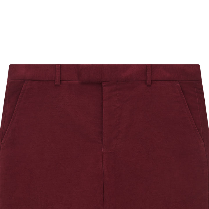 Thomas Burgundy Moleskin Trouser