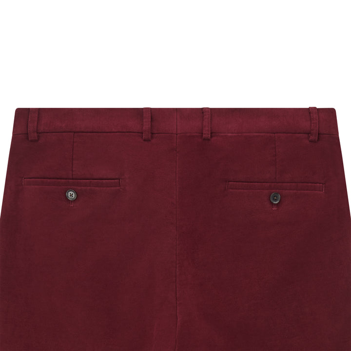 Thomas Burgundy Moleskin Trouser
