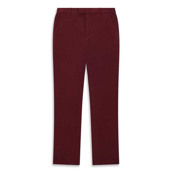 Thomas Burgundy Moleskin Trouser