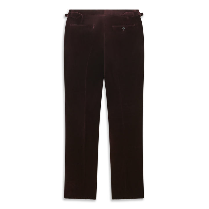 Barney Aubergine Velvet Trouser