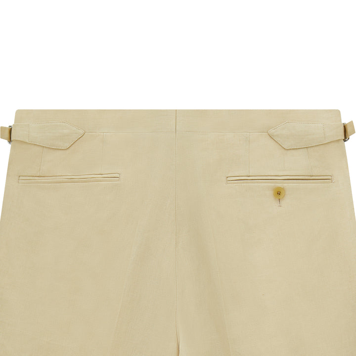 Tyler Beige Linen Trouser