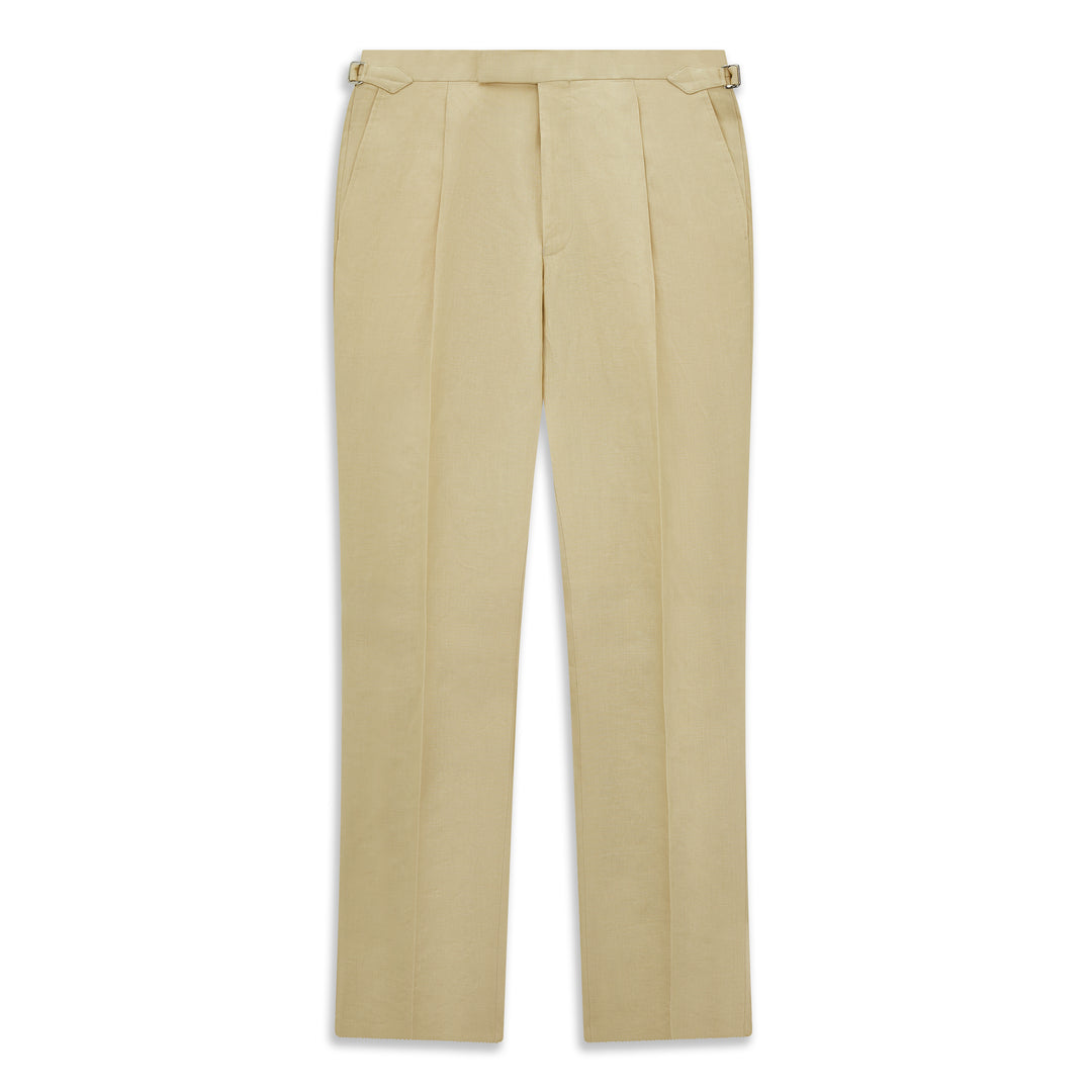 Tyler Beige Linen Trouser