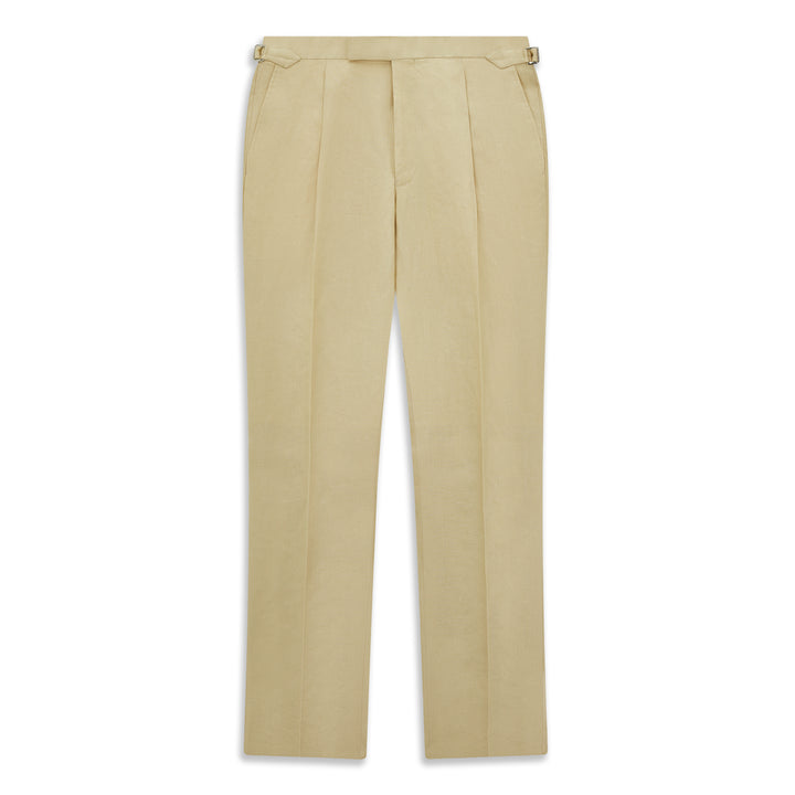 Tyler Beige Linen Trouser