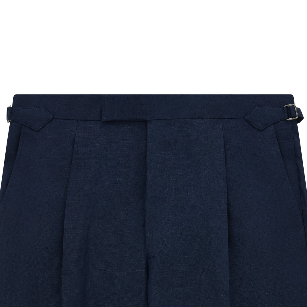 Tyler Navy Linen Trouser