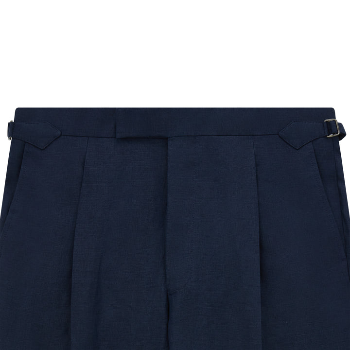 Tyler Navy Linen Trouser