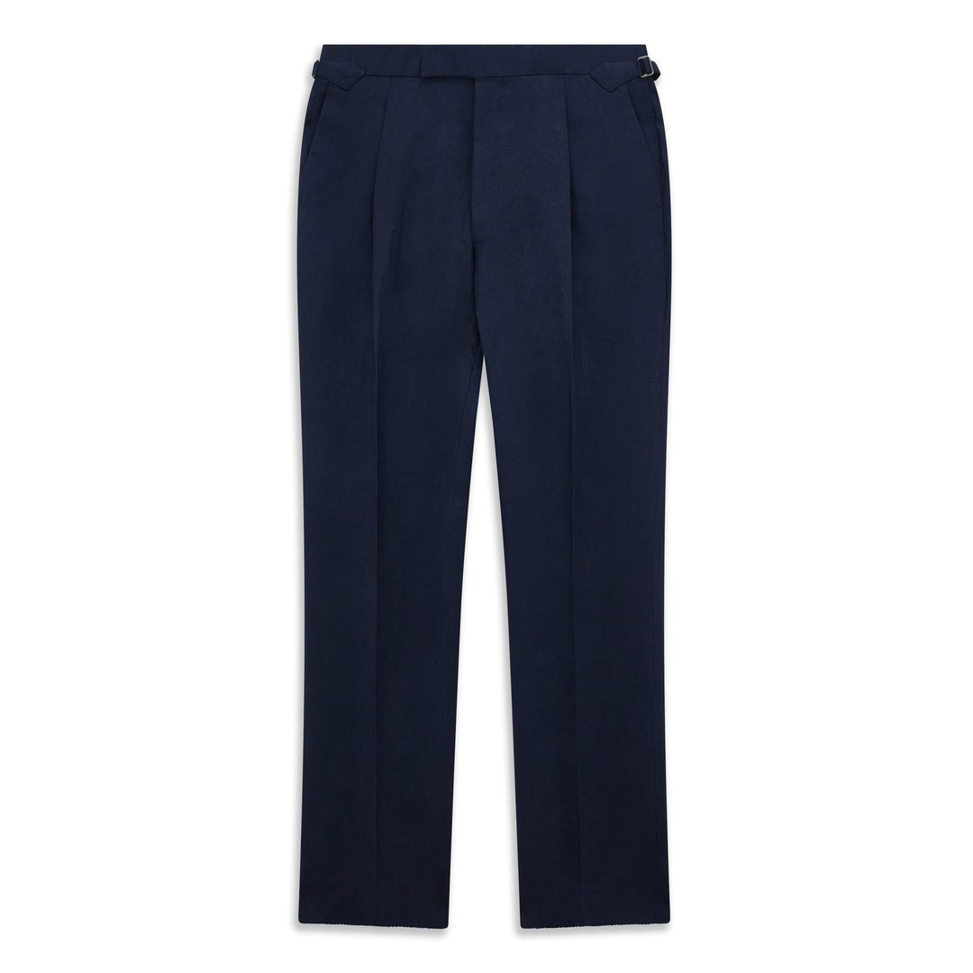 Tyler Navy Linen Trouser